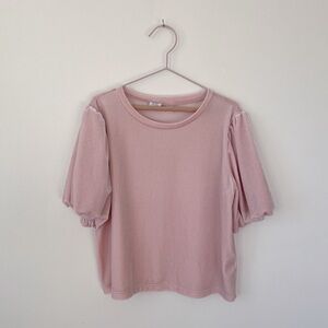Gap Velour Bubble Sleeve Tee